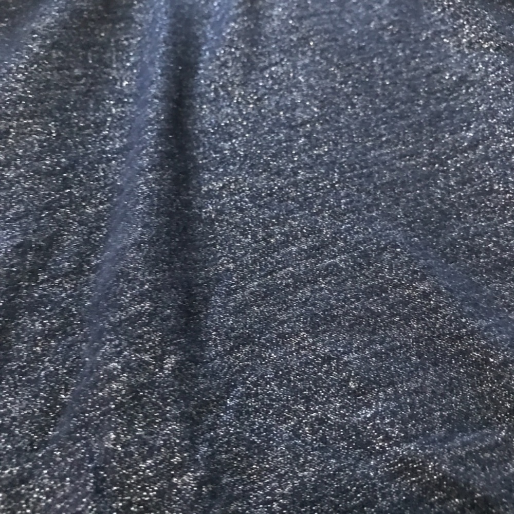 Loft 3/4 sleeve sparkly long sleeve Navy Size S - Picture 3 of 3
